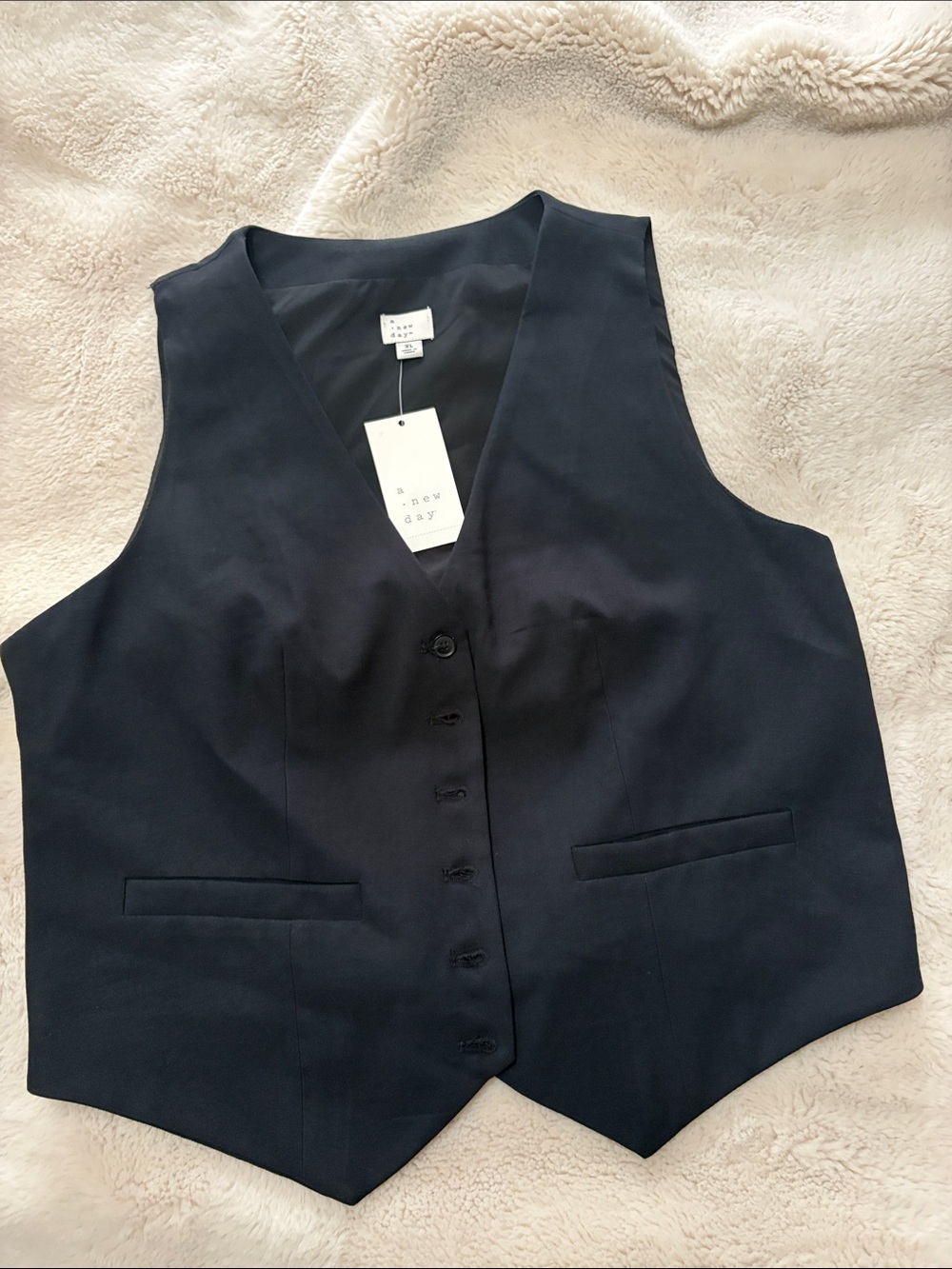 a new day Navy Women's Tailored Vest
